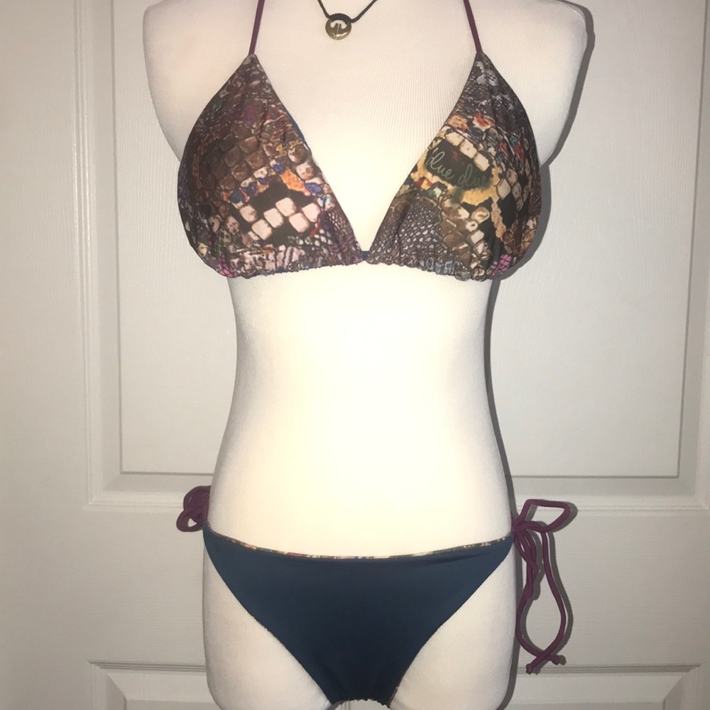 Snake Print Reversible Bikini - image 6